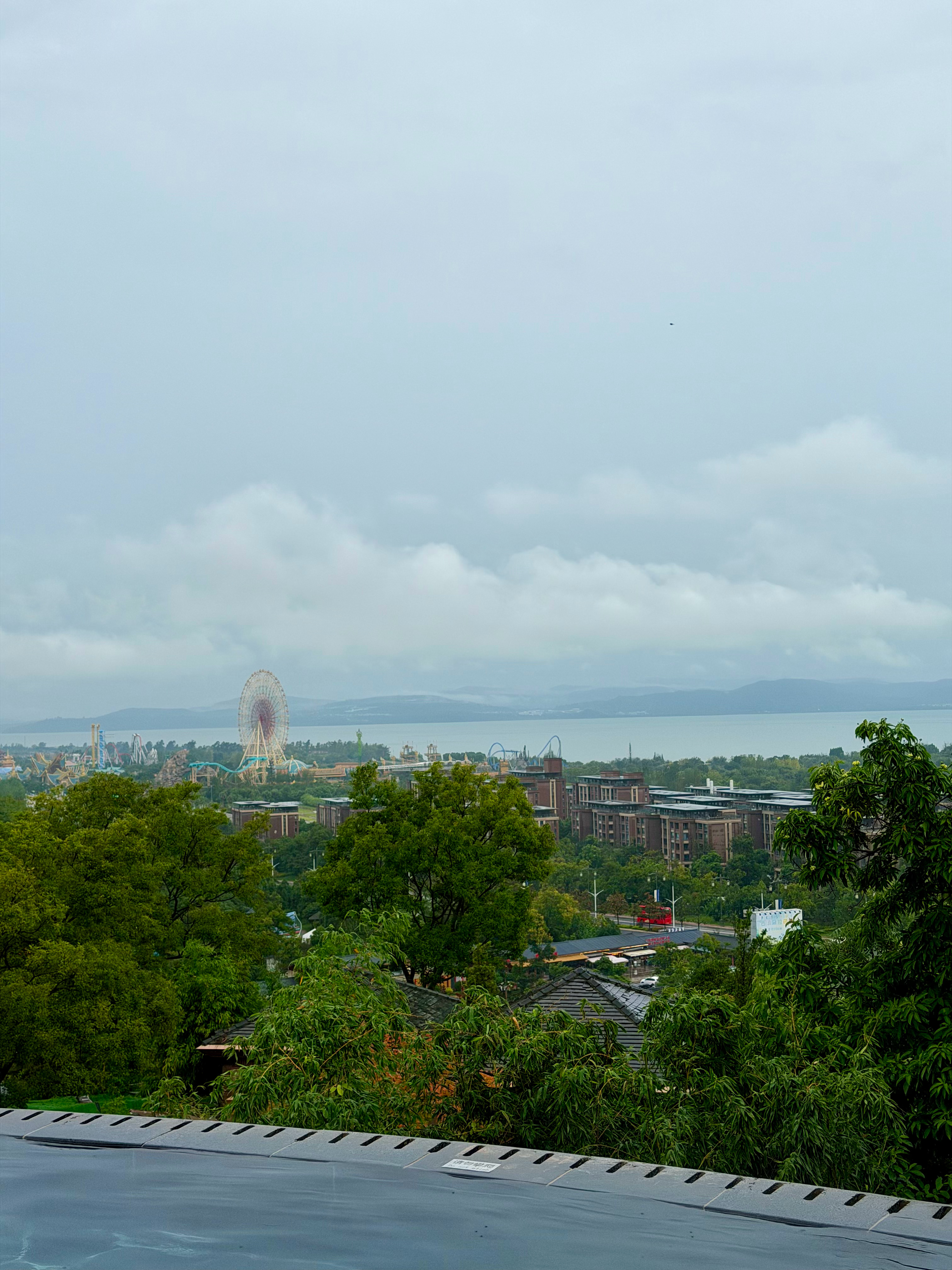 即便雨天，古滇风景还是没得说，顺手翻了翻房价，我了个去，原来此处也有过房地产神话