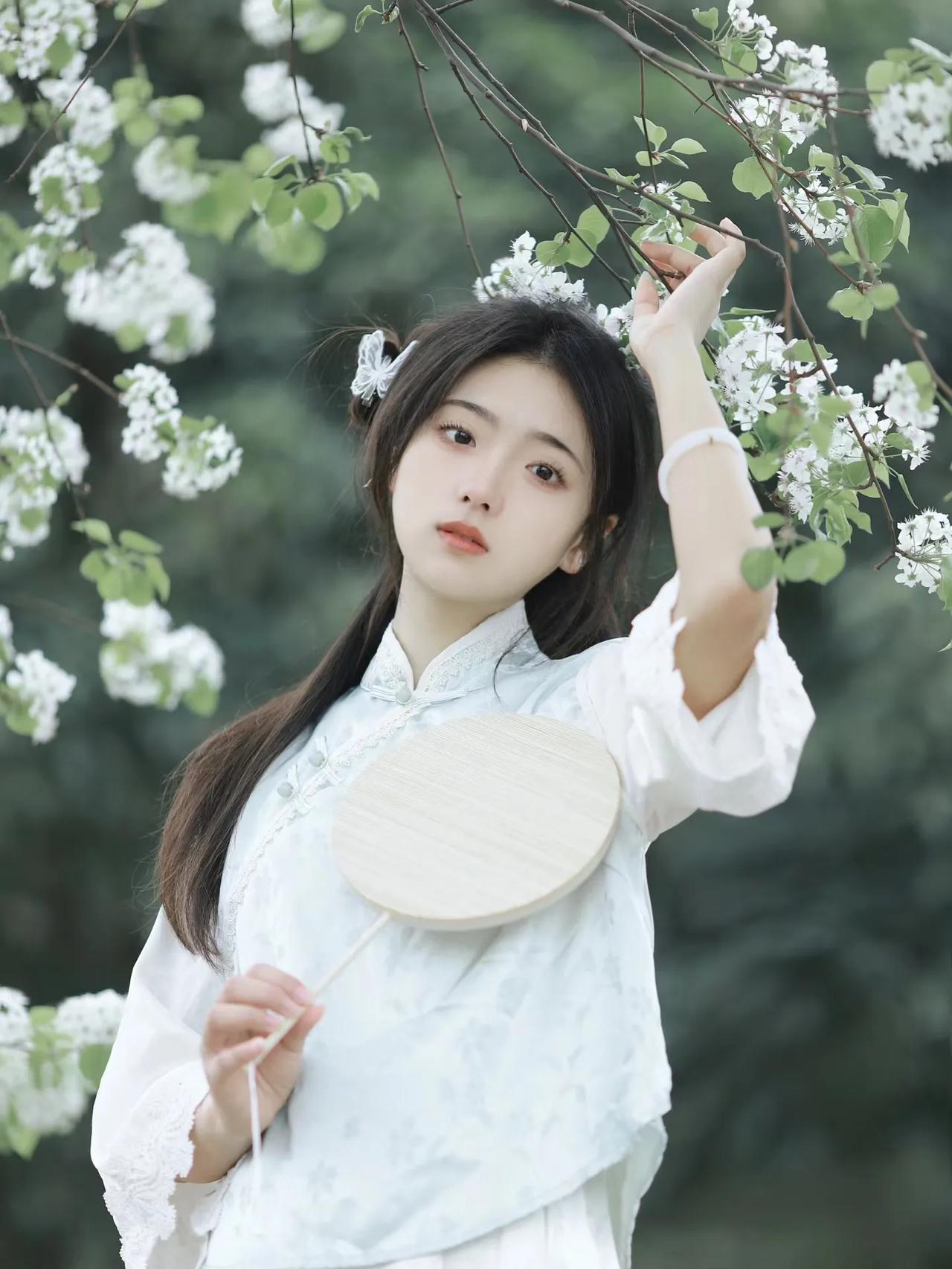 凤栖梧 · 清明

一棹烟波云水渡。
雾里花开，坡上梨千树。
嫩叶青青青石路。逐