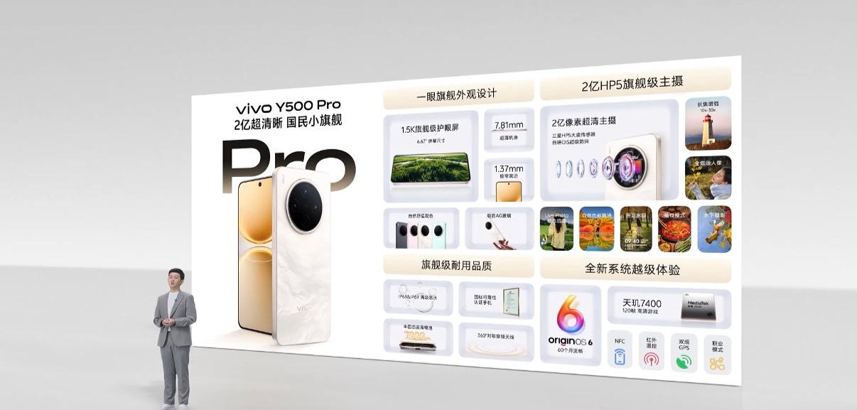 vivo Y500 Pro1799起！之前的Y500给我丈母娘用，我老丈人看了越