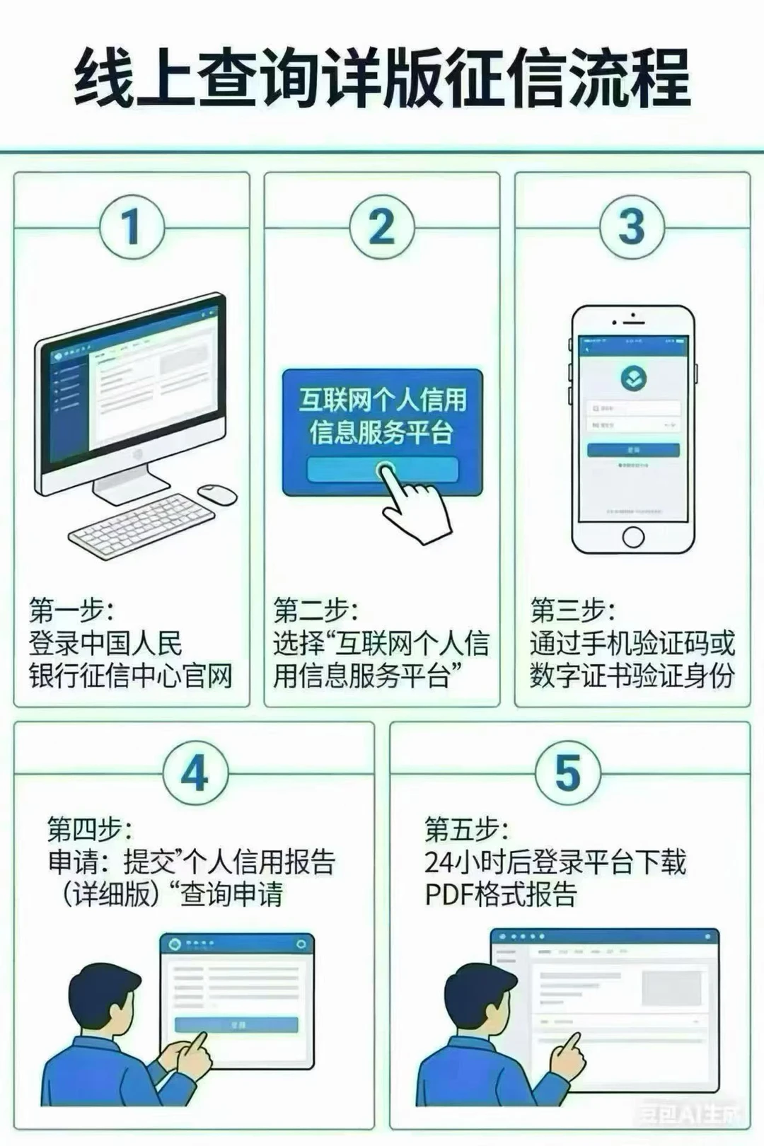 个人征信详细版（详版）已支持线上查询 一、权威线上渠道（详版） 央行征...