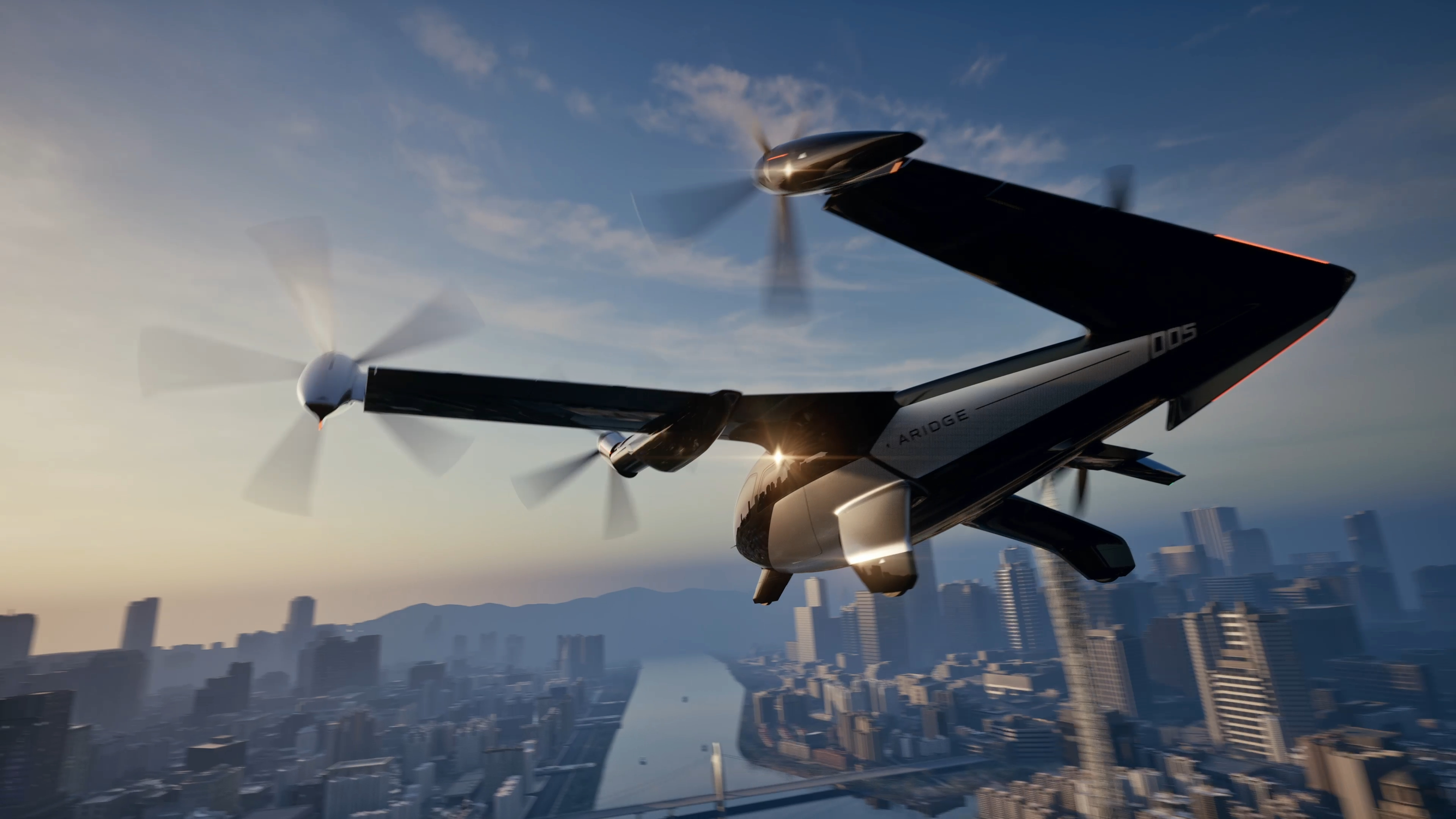 汇天全倾转混电飞行汽车 A868，续航可达500+公里航程，航速高达360公里/