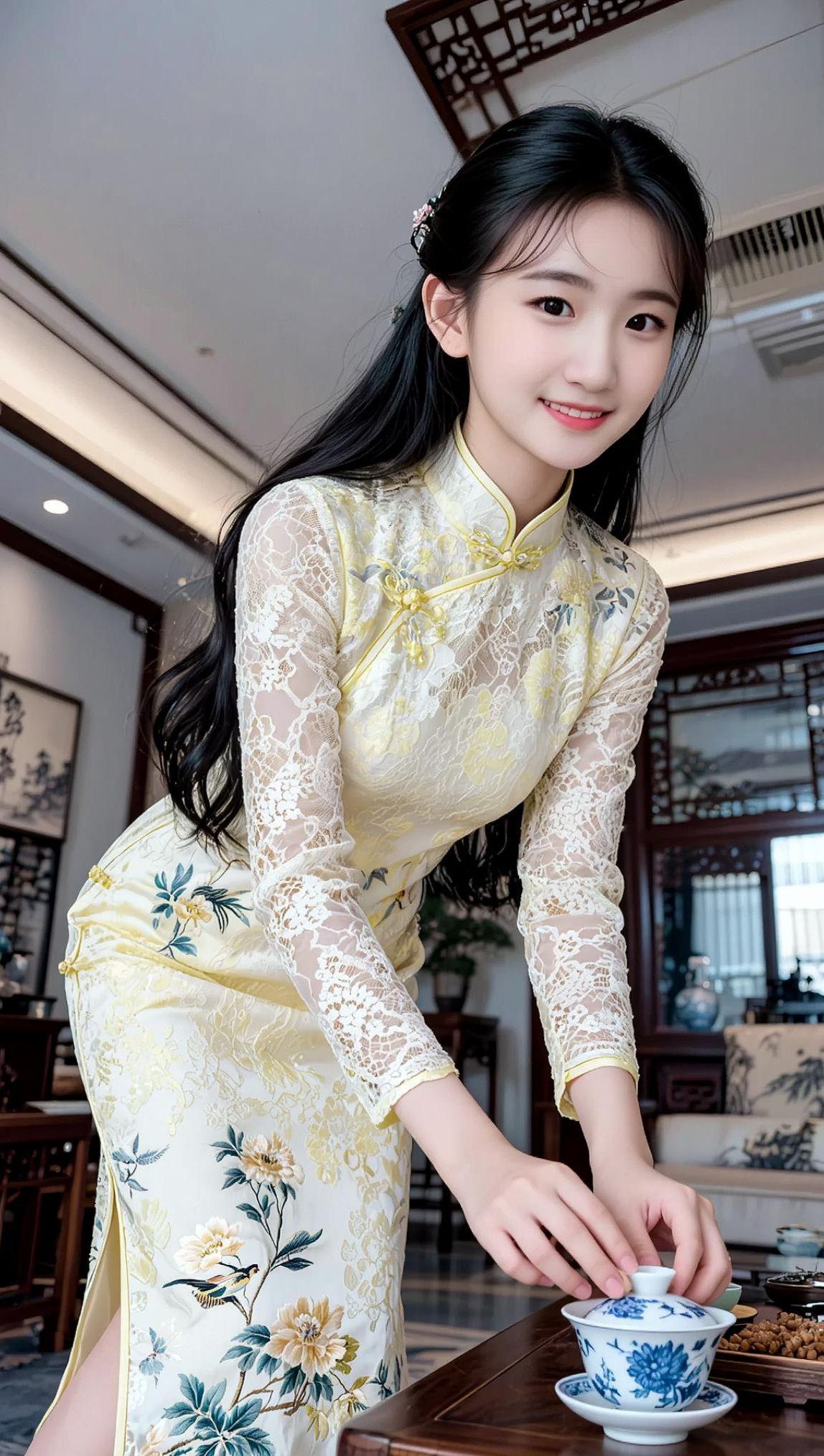 AI少女旗袍写真