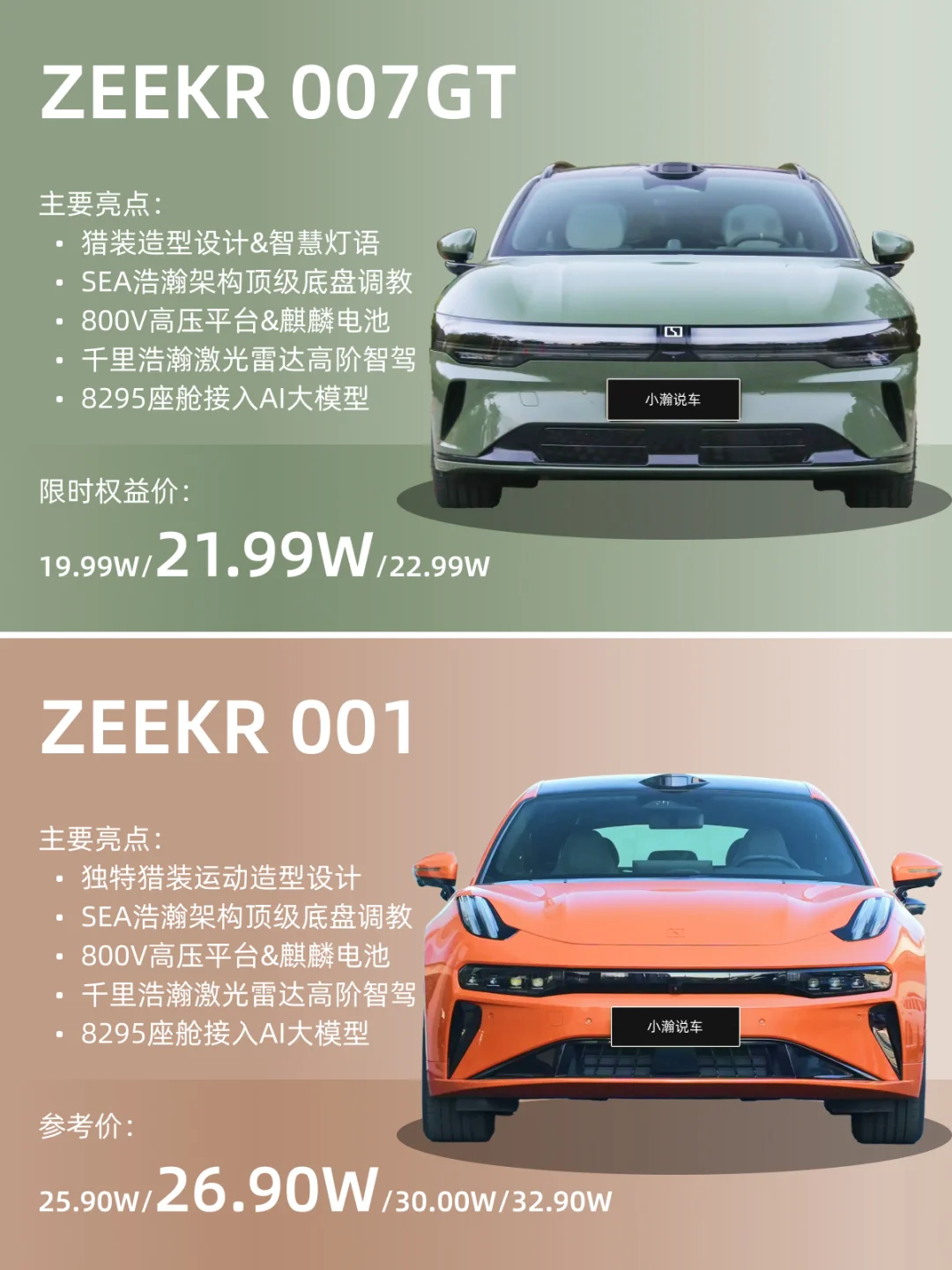 极氪新老猎装对决，颜值操控谁更优秀？