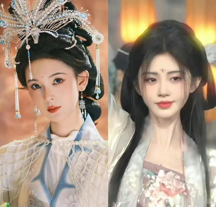 陈瑶与鞠婧祎，一位代表经典之美，一位象征网红风采。 