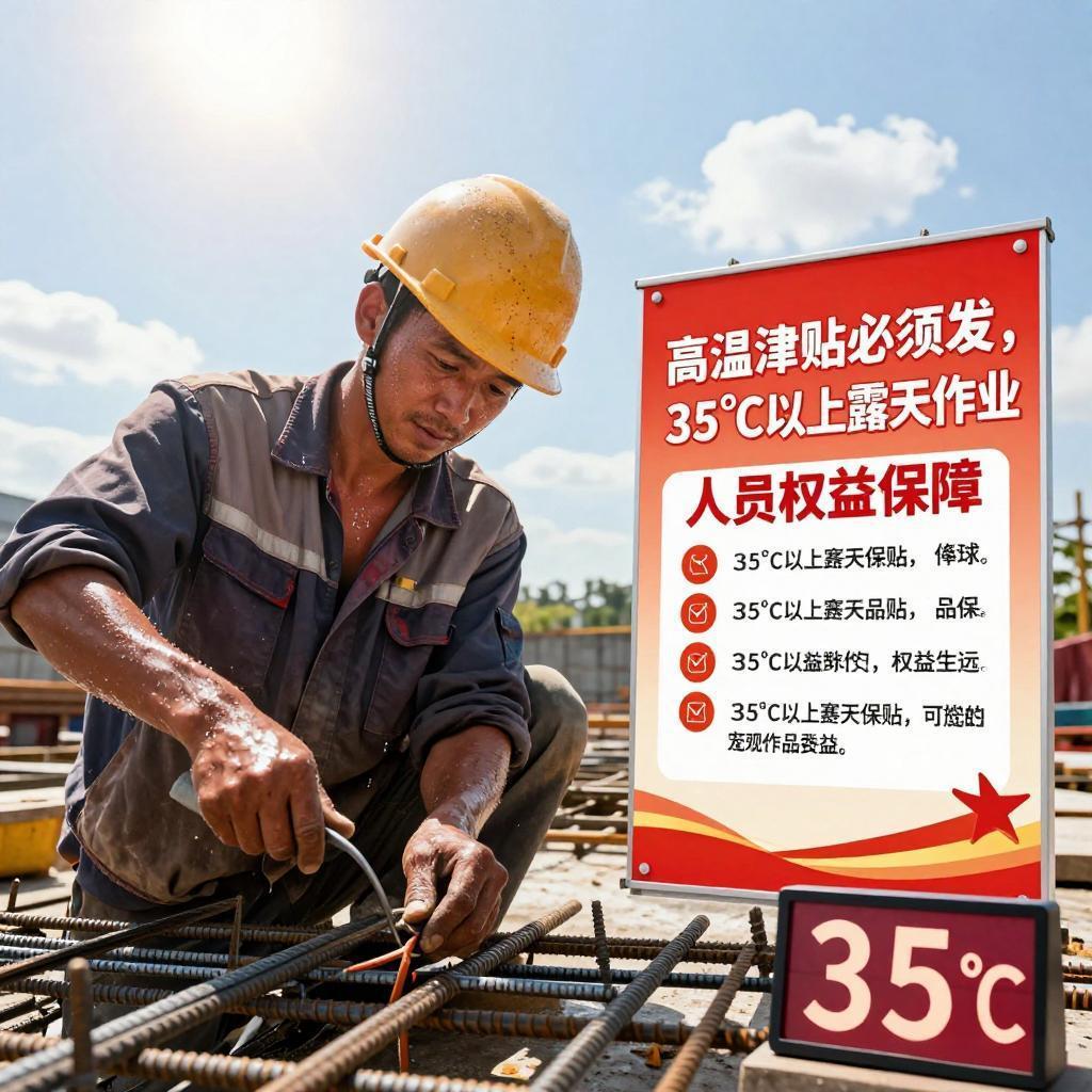 35℃以上露天干活必须发钱！高温津贴别再只当“纸上清凉”

入夏之后，气温一路跳