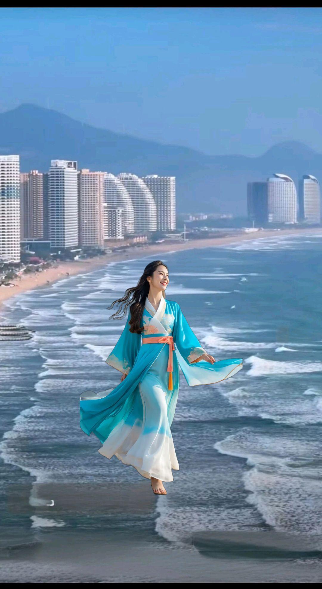 一首，爱随浪花漂向远方一一一