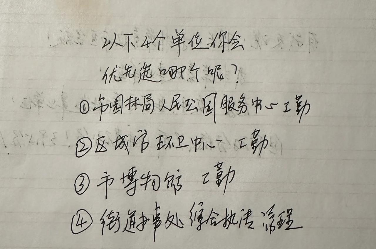 都说宁选市属不选区属，宁选区属不选街道乡镇！

具体情况真是如此吗？

市园林局