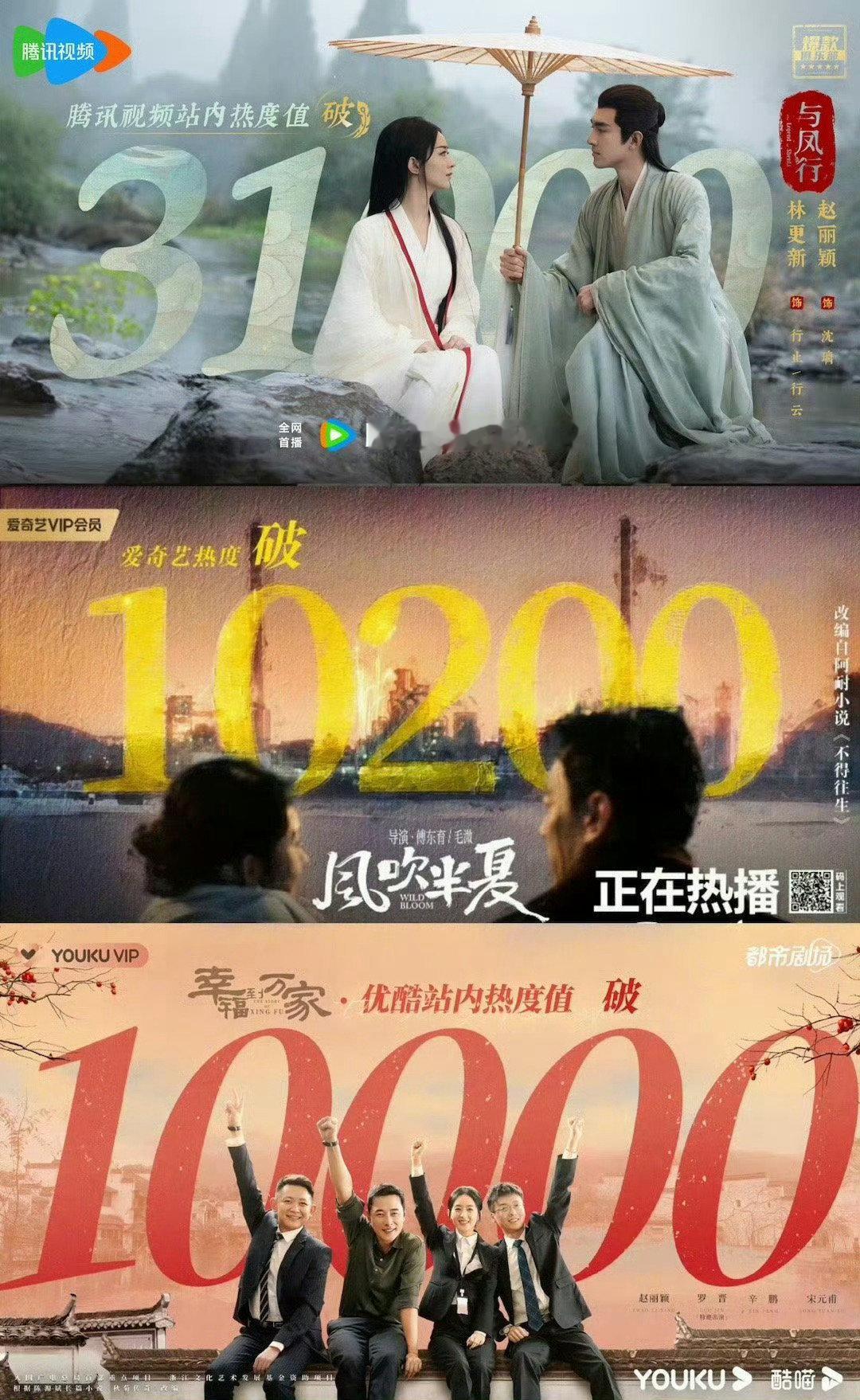 赵丽颖云合破千亿 赵丽颖出道二十周年 早些年网播时代，赵丽颖以2000亿网络播放