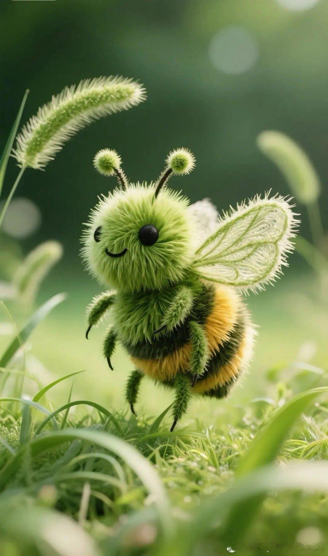 好可爱🥰好可爱！越看越可爱！萌翻了，小蜜蜂🐝！嗡嗡嗡！ ​​​