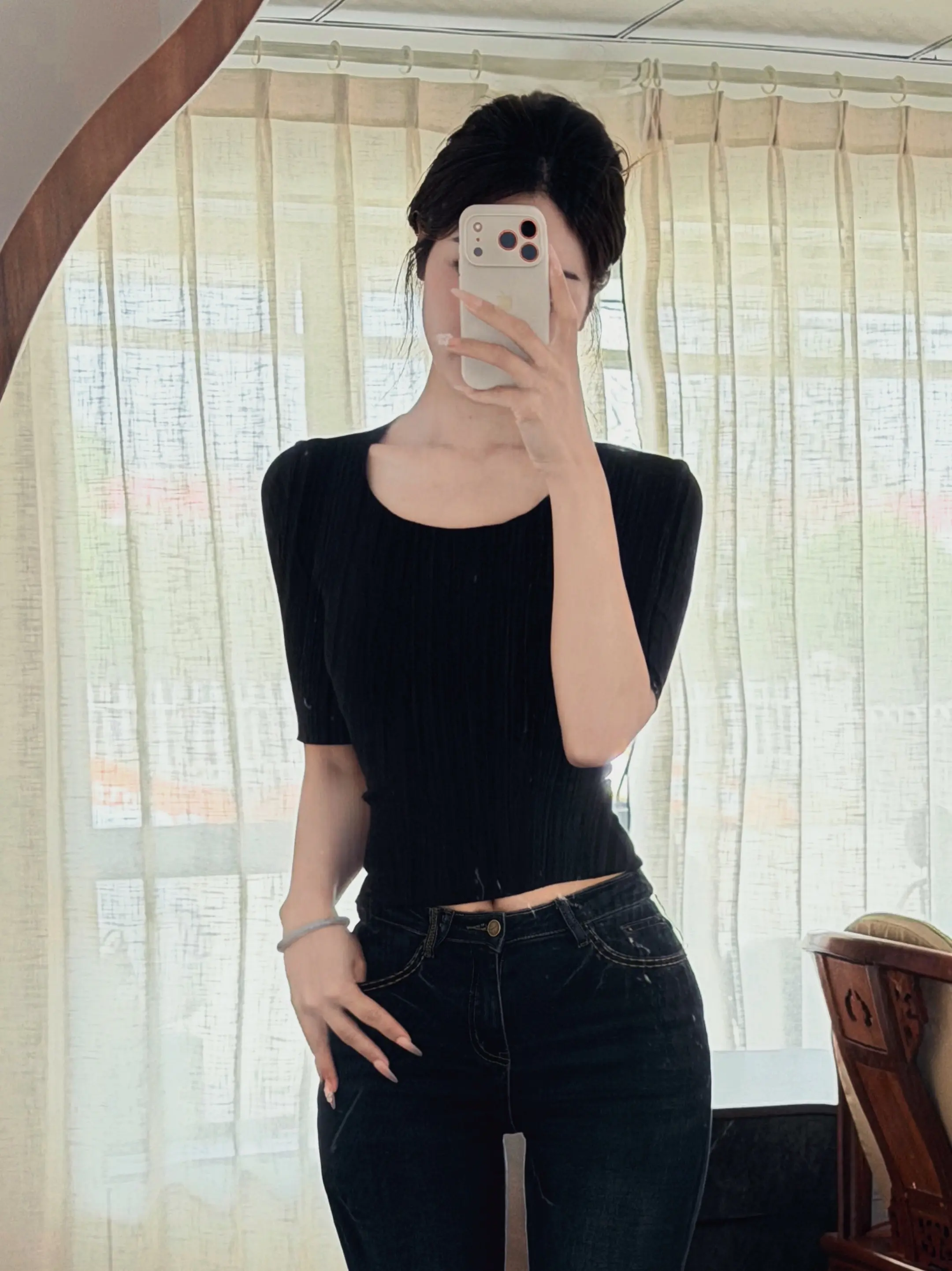 女人一身黑 干啥都ok