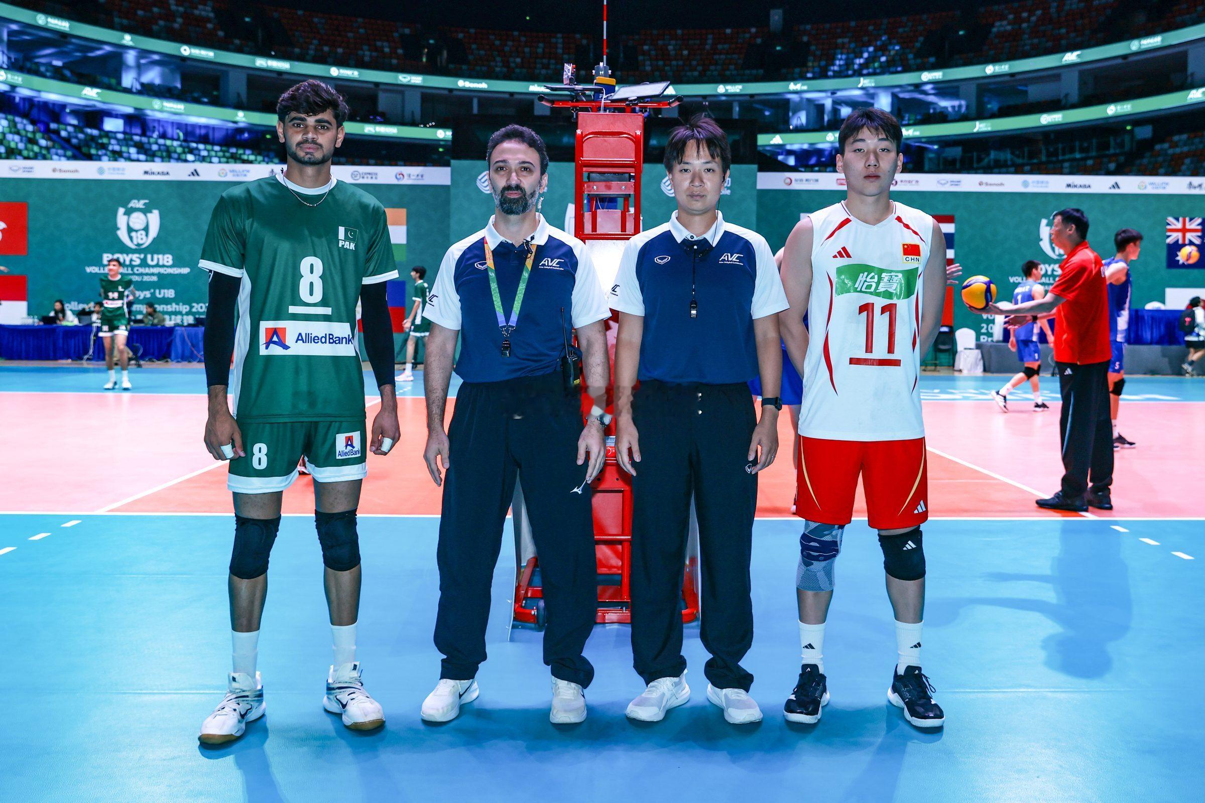 2026年U18亚洲男排锦标赛1/4决赛中国男排vs巴基斯坦男排第一局：23-2