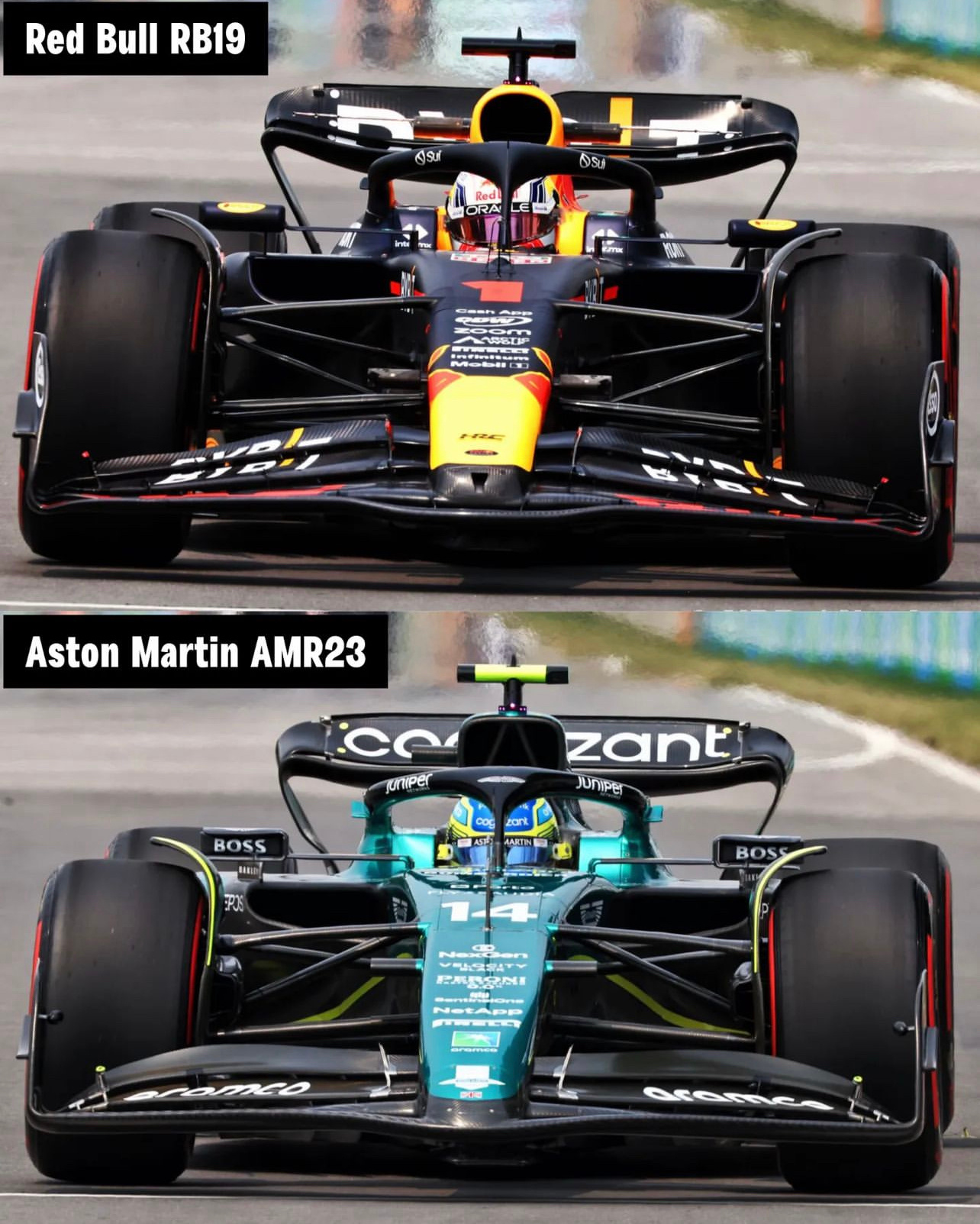 加拿大站：红牛RB19 🆚 阿斯顿马丁AMR23#2023F1加拿大大奖赛##