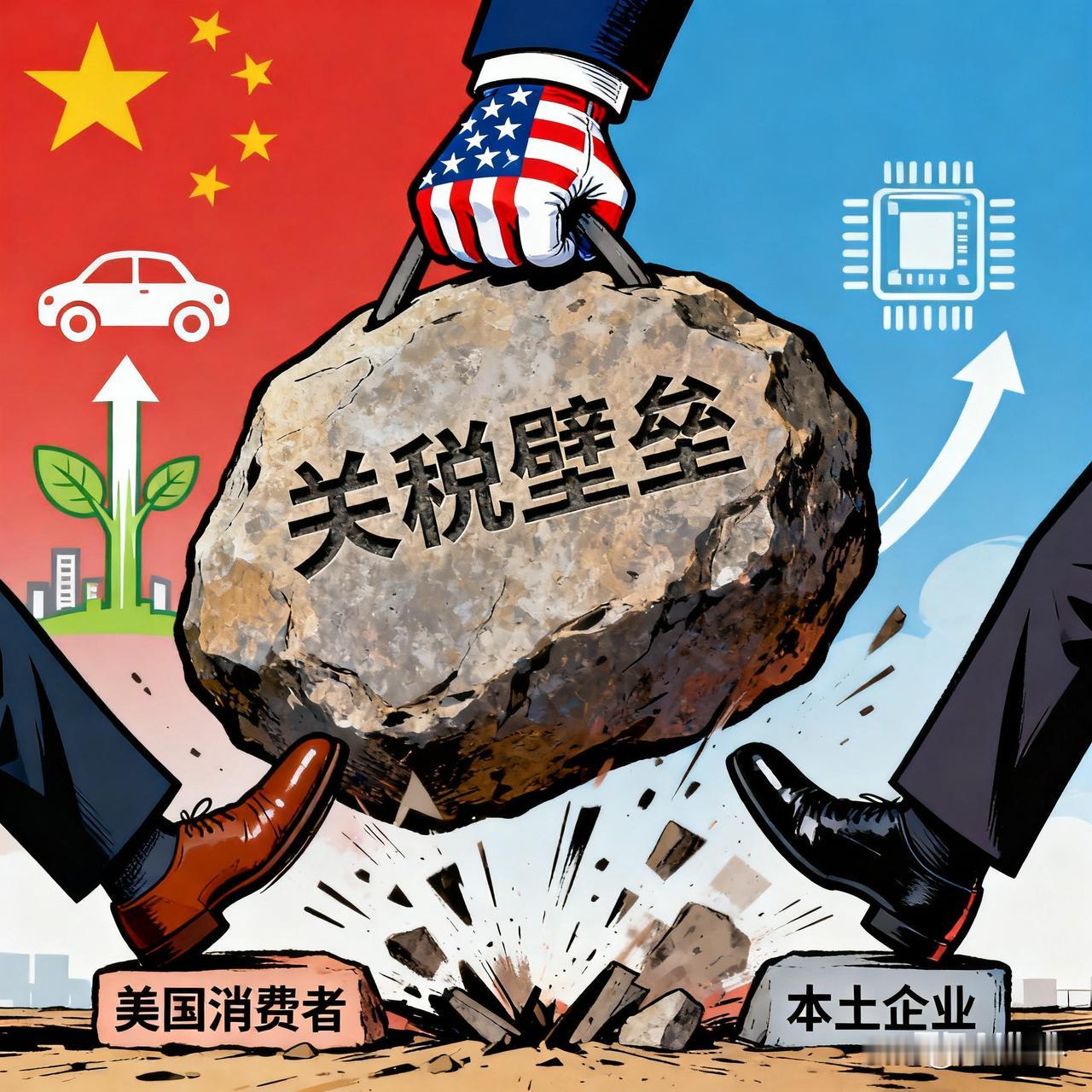 “搬起石头砸自己的脚”，这场关税战，美国该醒醒了!

“搬起石头砸自己的脚”，这