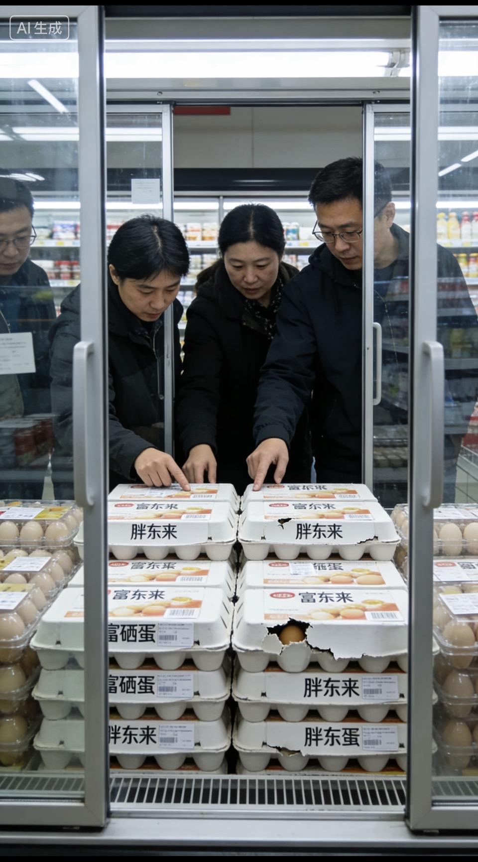 三人聚首选珍蛋，货架上琳琅满目。 为什么国内的假冒伪劣商品那么多？