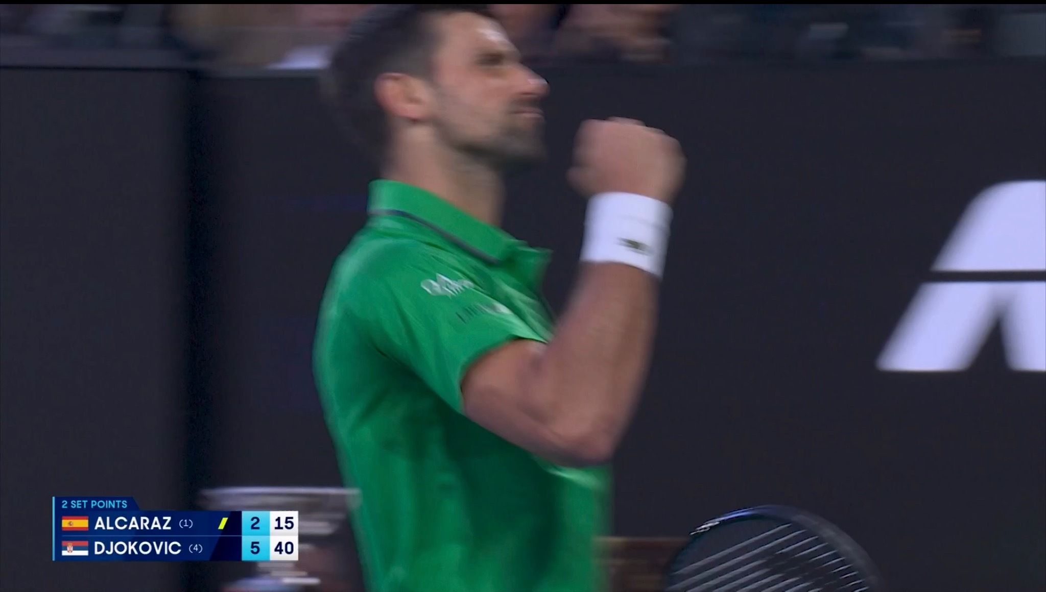 吊打啊！阿卡被压力压垮的同时，看看德约如何动力满满冲击25冠德约科维奇vs阿尔卡