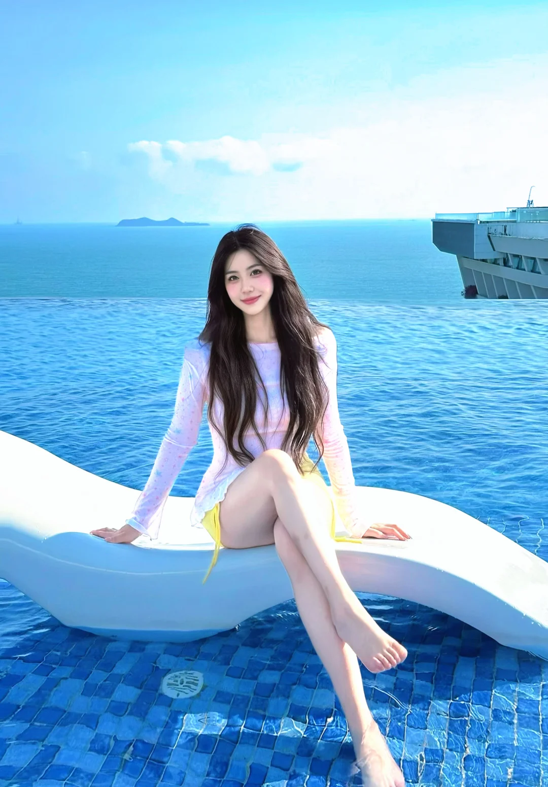 哎 为了这个无边泳池专门飞了趟三亚