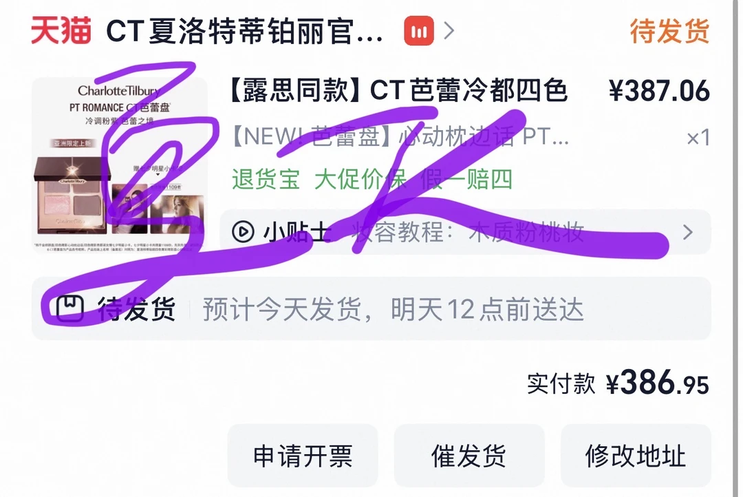 好价入手露儿同款CT眼影盘，我将会苦练！