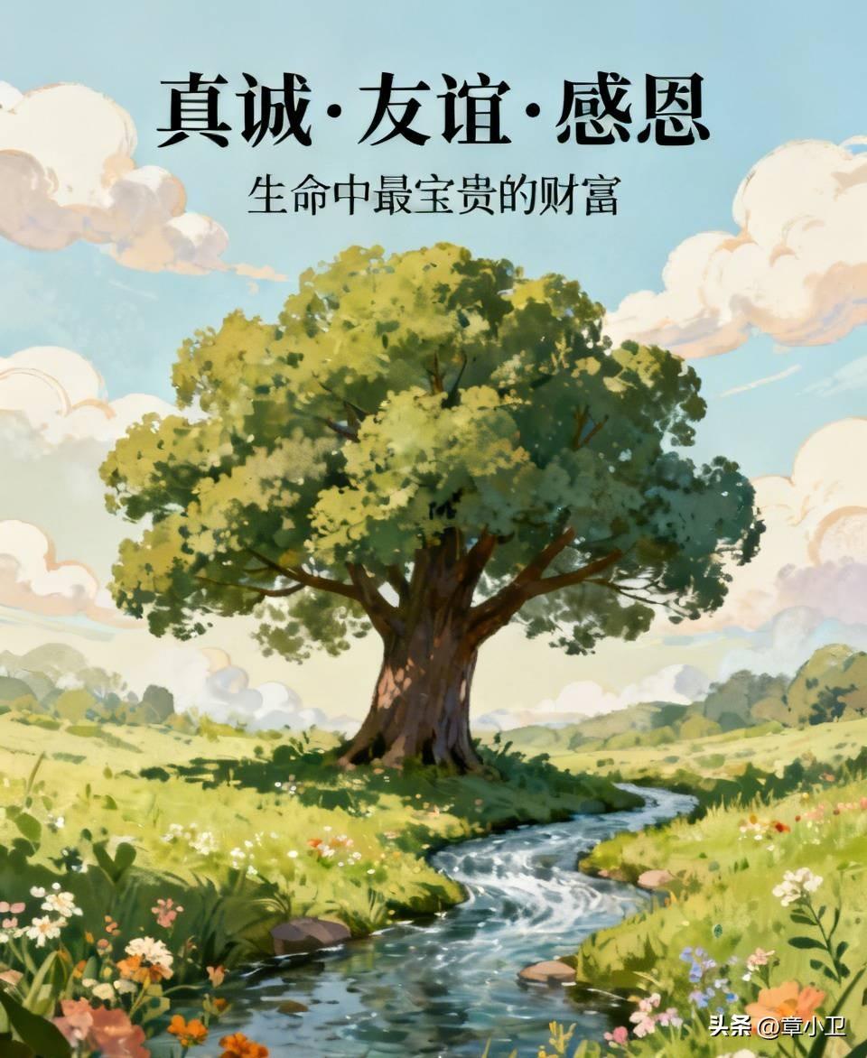 我崇拜生命里的真诚，喜欢岁月见证过的友谊，敬仰与人为善的知己，更感恩生命里那些不