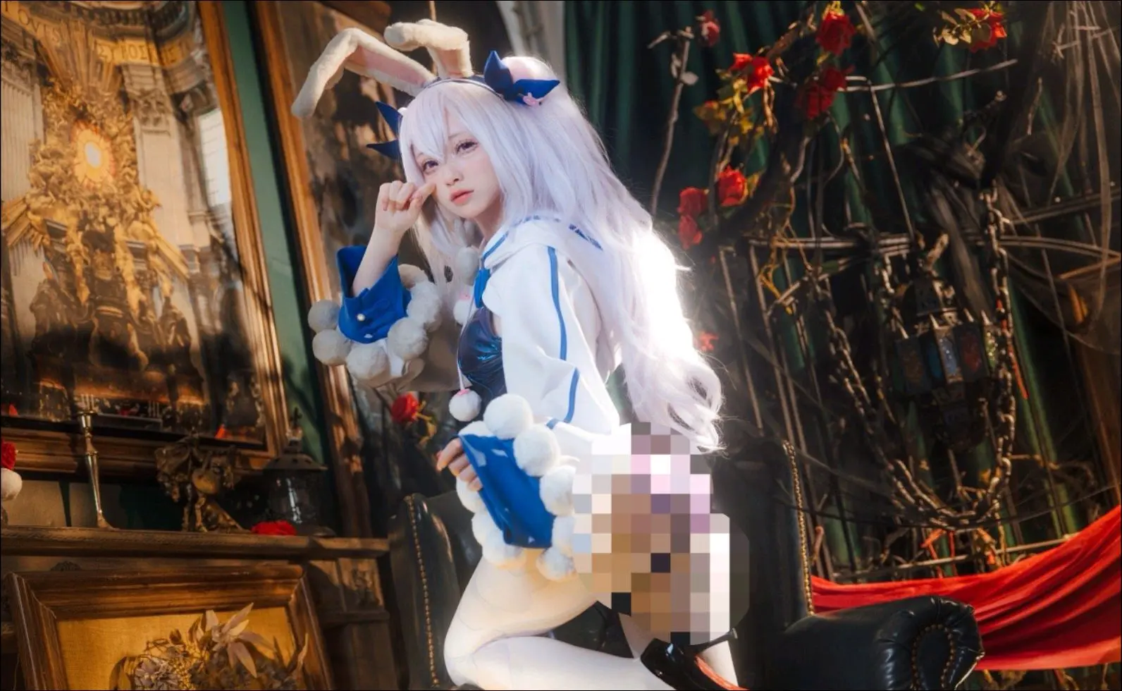 cosplay 你要怎么抵抗我 白丝yyds 碧蓝航线cos 拉菲cos