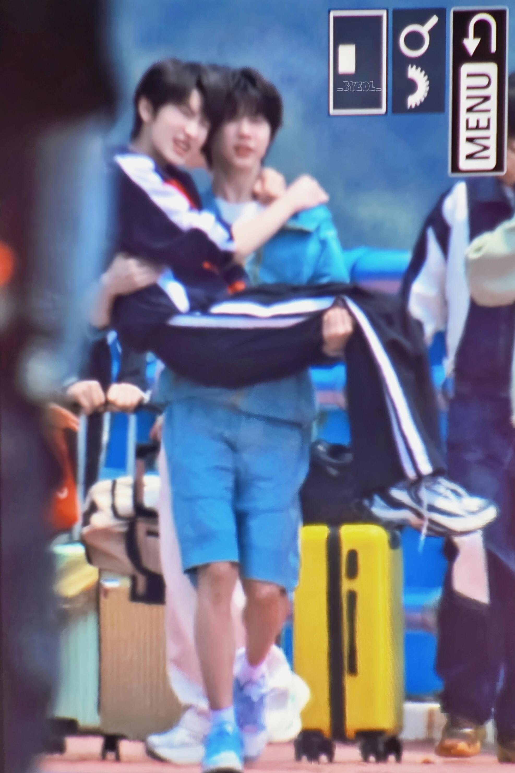 天呢 还是公主抱陈奕恒片场公主抱左奇函陈奕恒片场公主抱左奇函路透