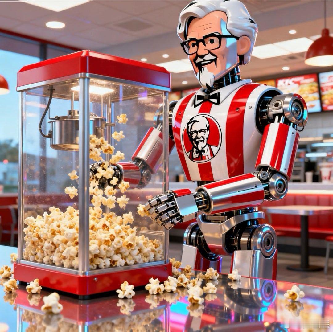 肯德基崩了崩啥了？爆米花吗？ 