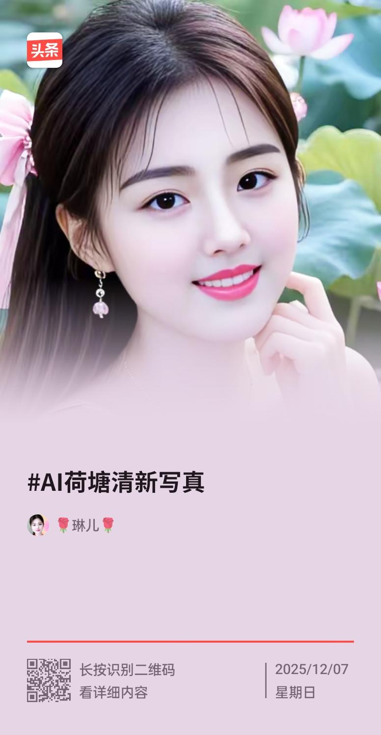 🌸💖 粉嫩少女，荷塘仙子，快来打卡！