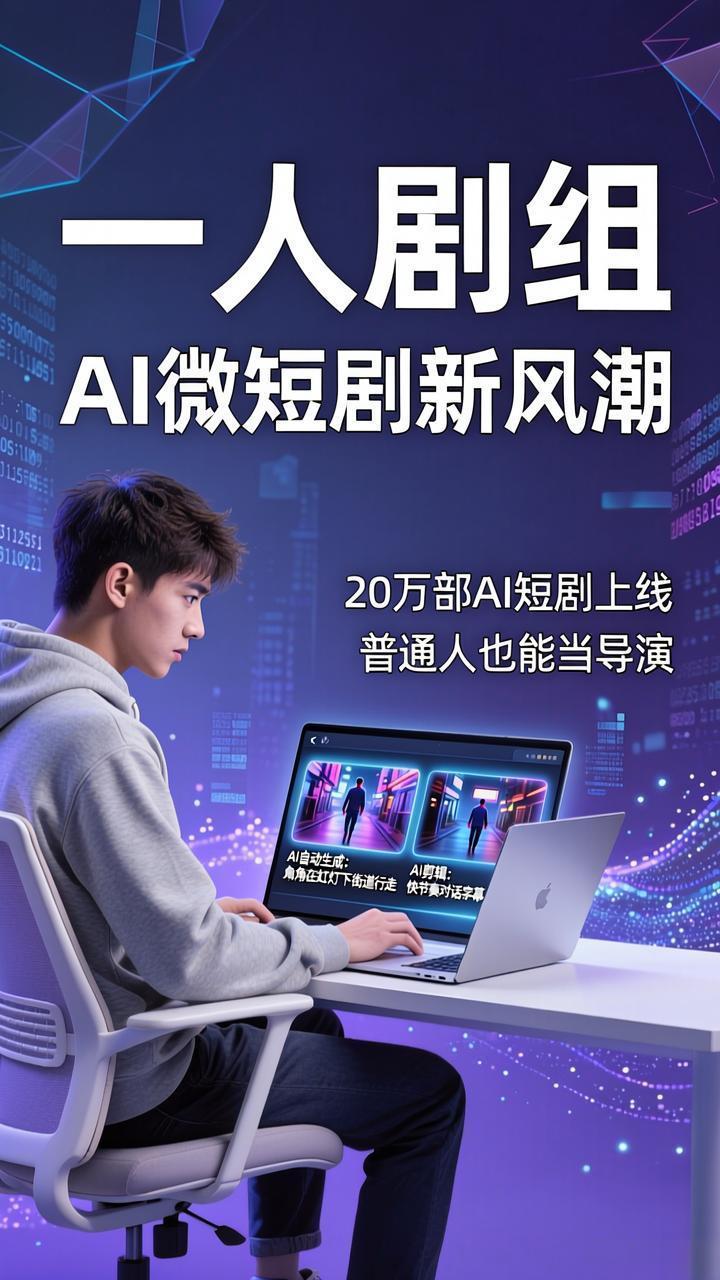 20万部AI微短剧上线，一人就能当导演，普通人的影视梦成真了？

你刷到过AI做