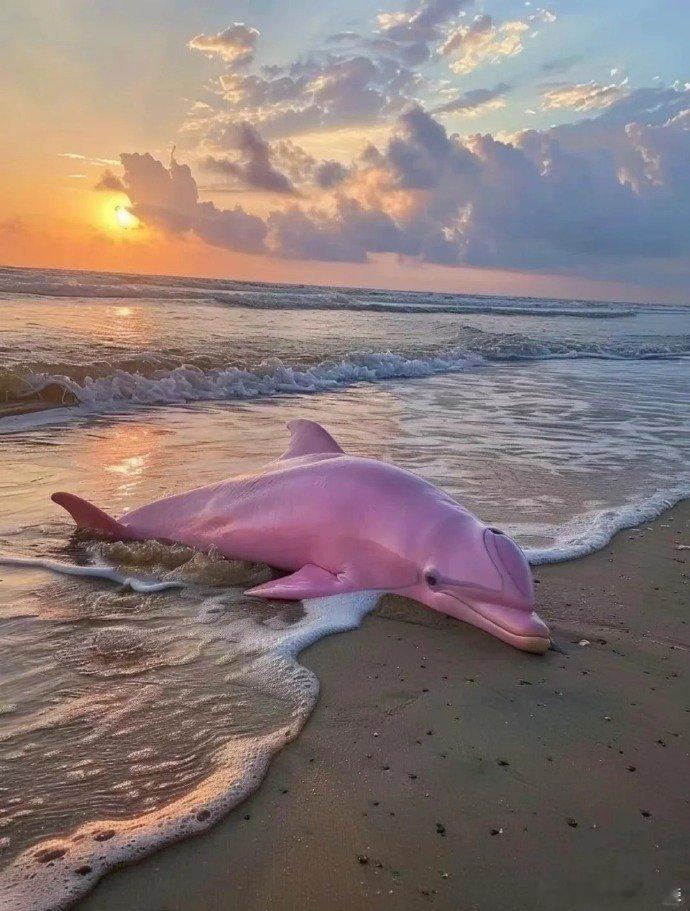 7s内点赞这只粉海豚 接下来你会超级顺利！ 