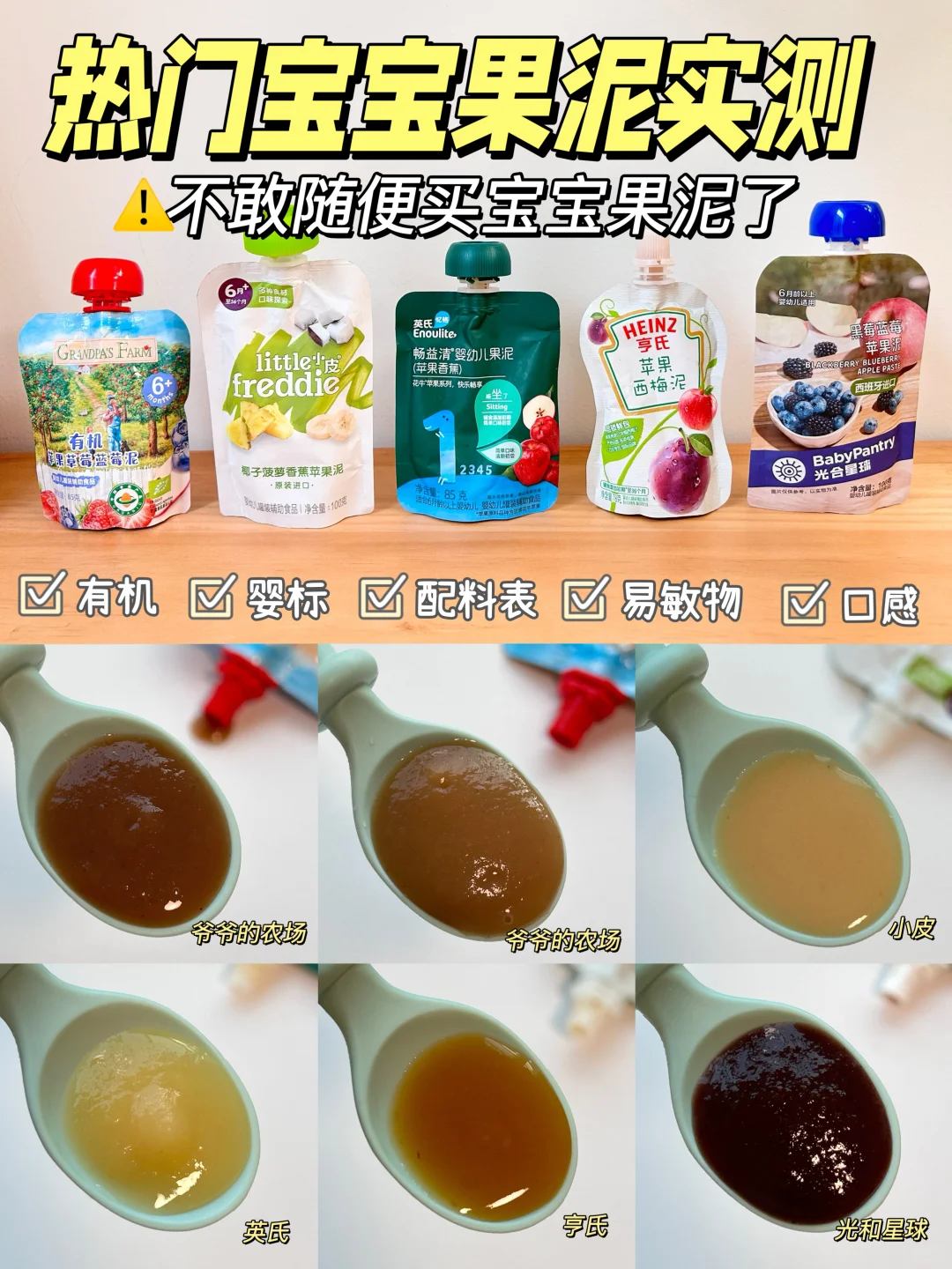 🔥5款热门宝宝果泥测评｜这样选不踩雷！