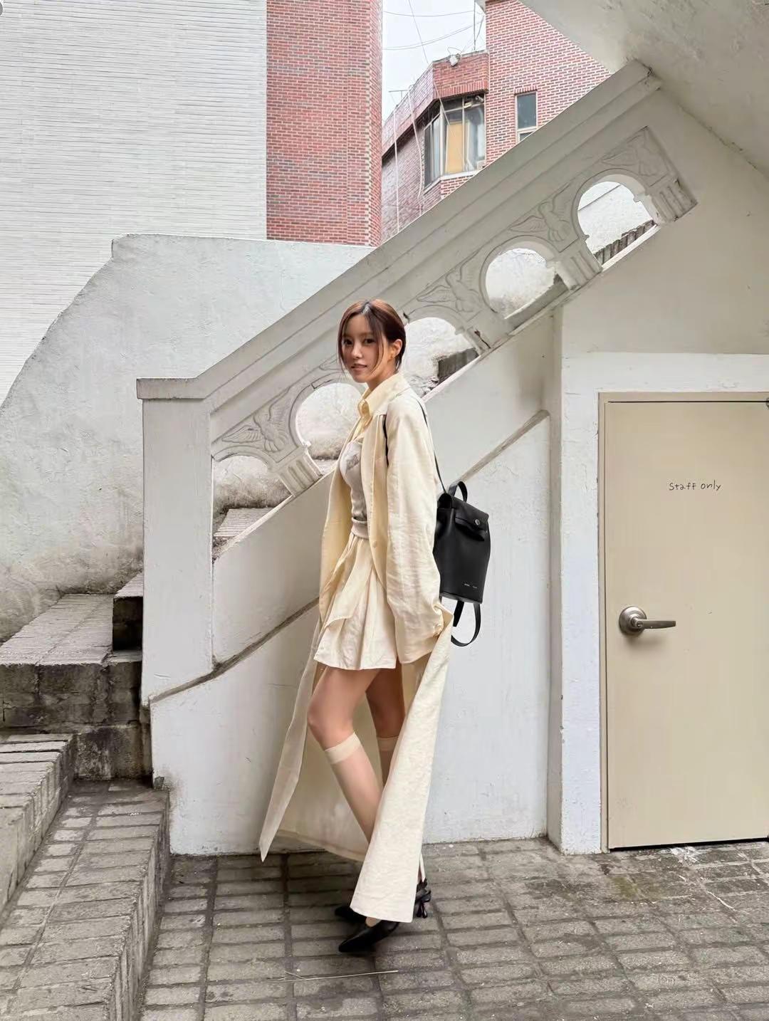 孝敏的日常穿搭，美好的一天，美美哒！朴孝敏 tara 今日穿搭look 日常分享