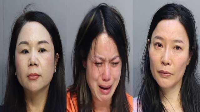 美国警察钓鱼执法3名华裔按摩女被捕美国佛罗里达州迈阿密-戴德县警局称，6月27日