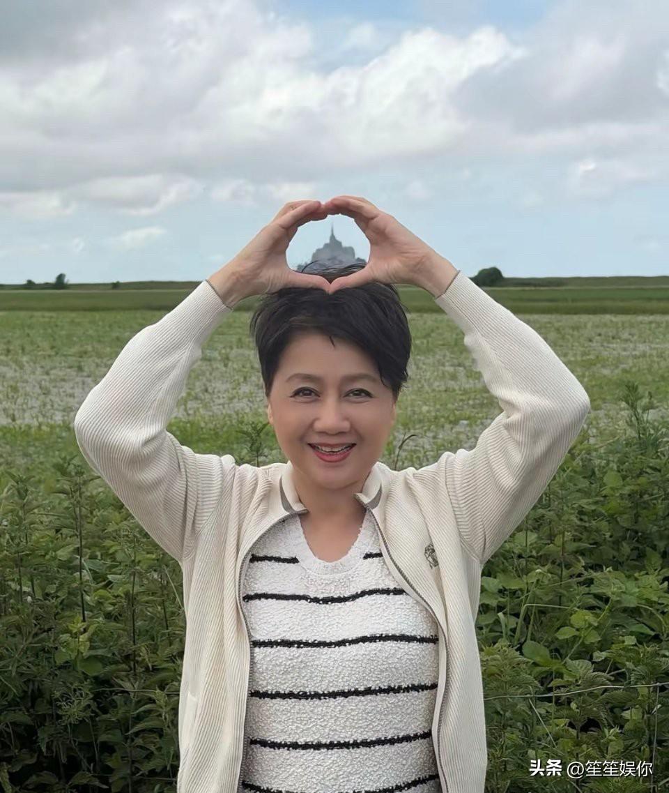 褪去商界雷厉风行的女强人外壳，婚礼与出游时的梁安琪，满是为人母、祖母的温柔。刻意