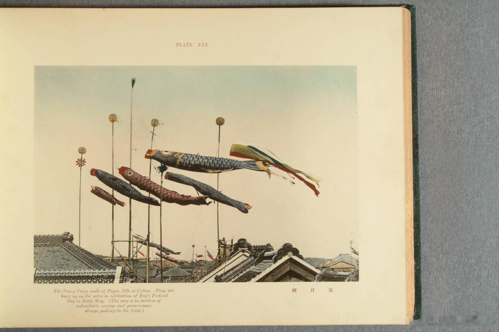 历史知识 老照片 日本画家、摄影师小川一真（1860-1929）的作品《鲤鱼旗》