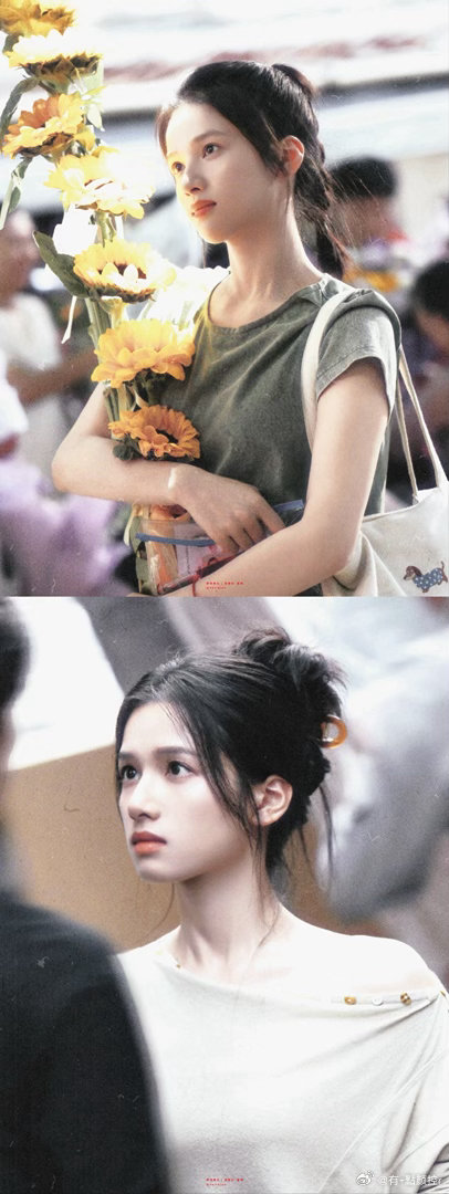 张婧仪美成古早立绘了野狗骨头张婧仪的面部线条柔和又有张力，演情绪戏时眼神藏满心事