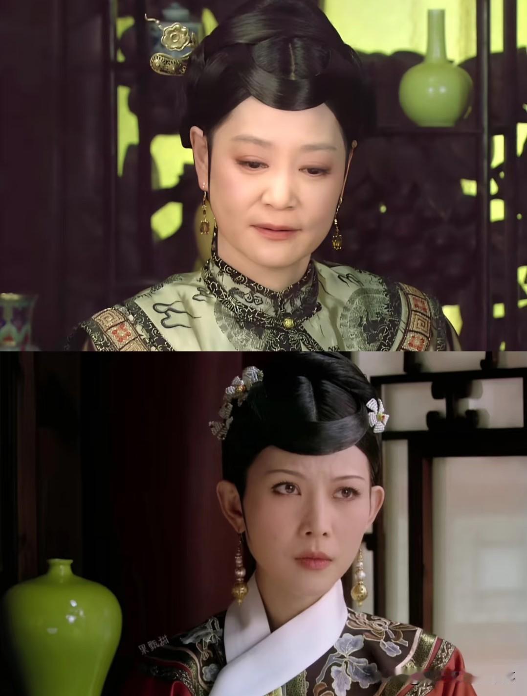 原来内务府的梳妆师手艺都大差不差，太后的造型顶多就是更繁琐精致点。但皇后宜修这个