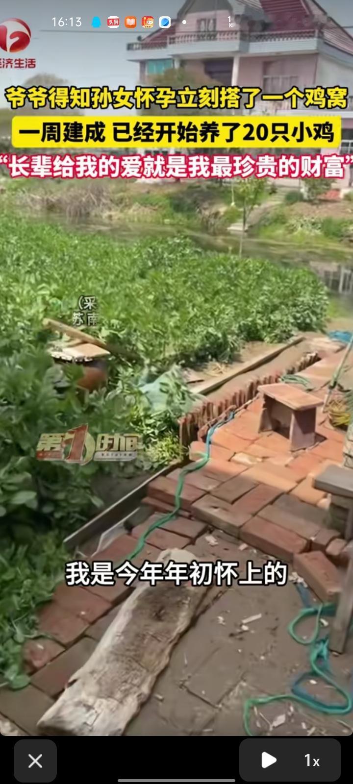 4月20日，南通市如东县。顾女士称，今年年初怀孕，就把这消息告诉爷爷奶奶，没想到