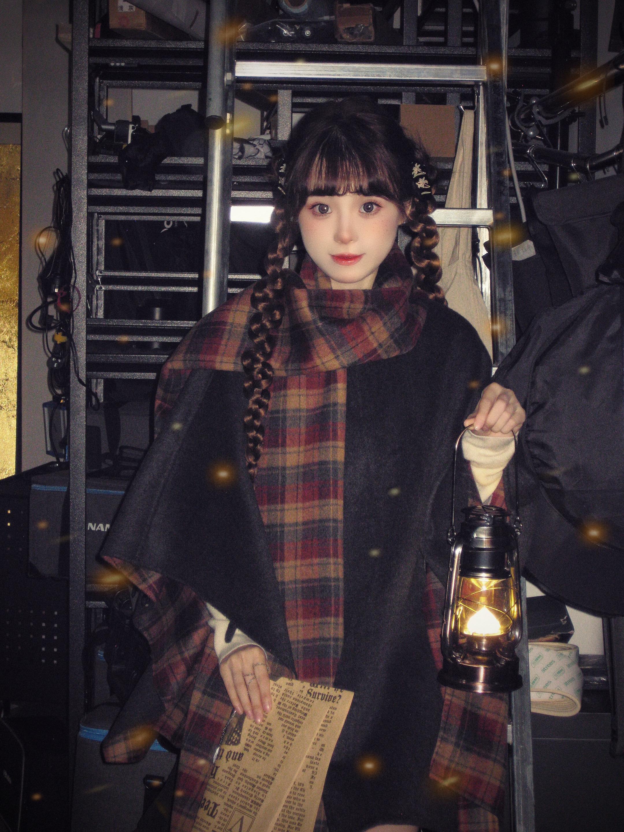 来自东方的魔法交换生🪄。用圆领袍做的斗篷外套🧥