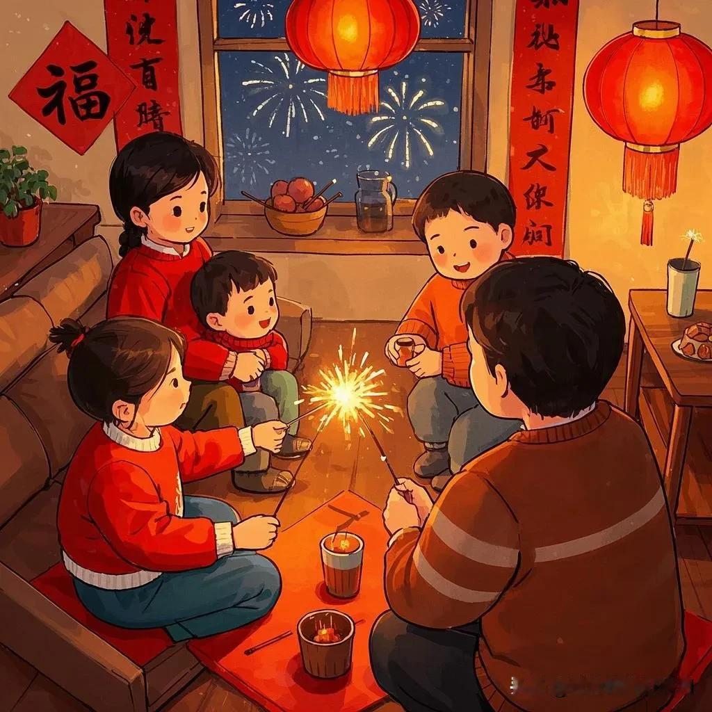 过年，
是老年人团圆的执着，
是中年人无奈的奔波，
是青年人聚会的狂欢，
是少年