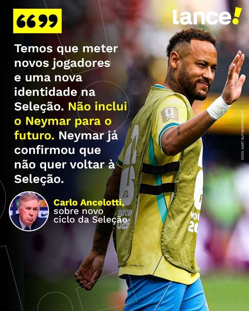 neymar 我们必须为国家队引入新球员，打造全新风格。未来的计划不包含内马尔。