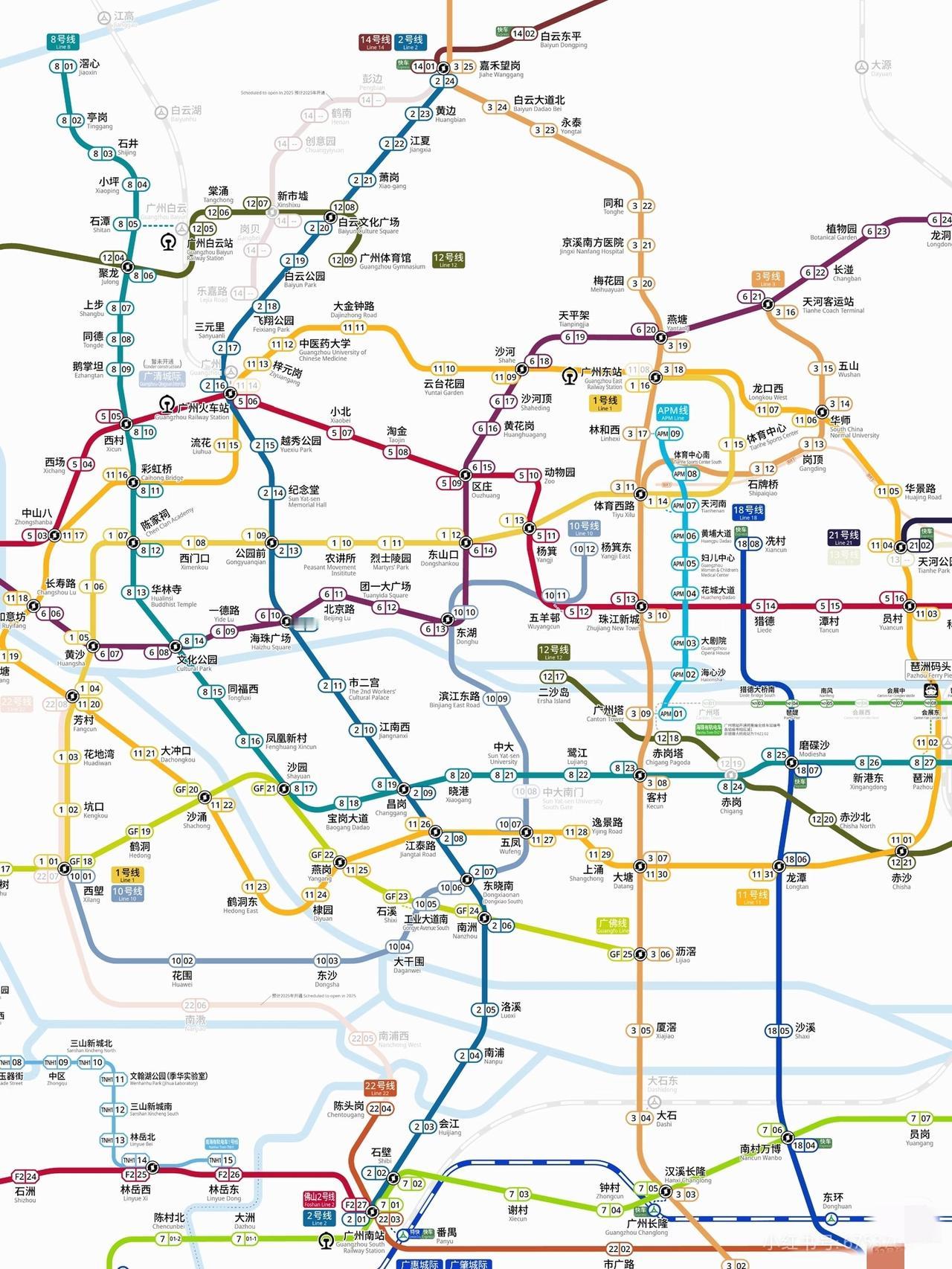 广州地铁最主要的败笔就是为了追求所谓的南沙到市中心30分钟，把城际东环站的站点给