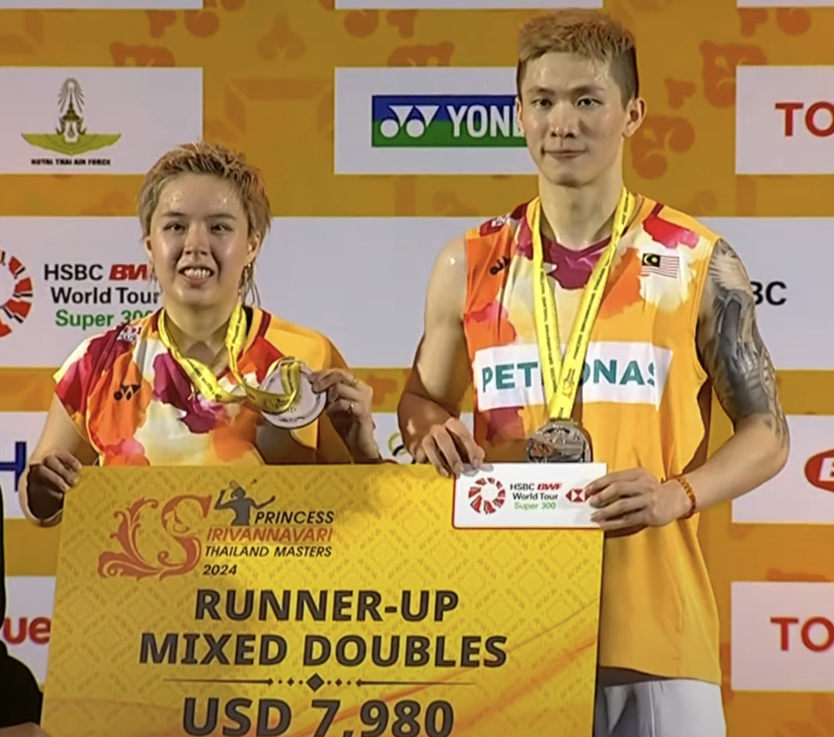 混双冠军：德差波/沙西丽🇹🇭混双亚军：陈堂杰/杜依蔚🇲🇾恭喜各位！#20