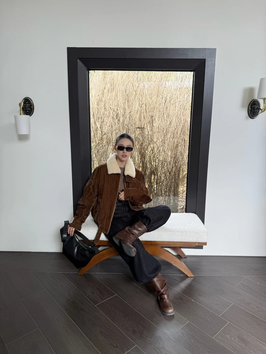 冬天怎么能不穿皮草夹克