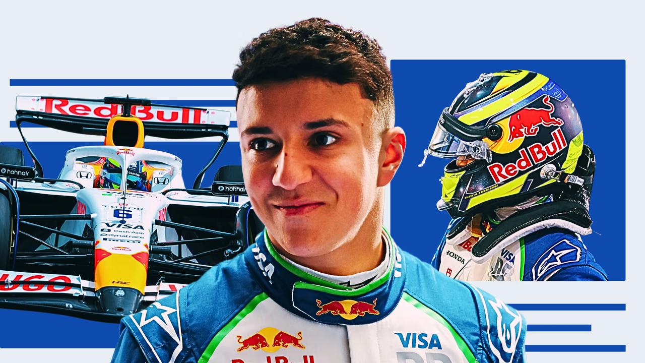 伊萨克·哈贾尔今年也很有话题，他的速度确实快，赛道上敢拼，让人“上头”，红牛选人