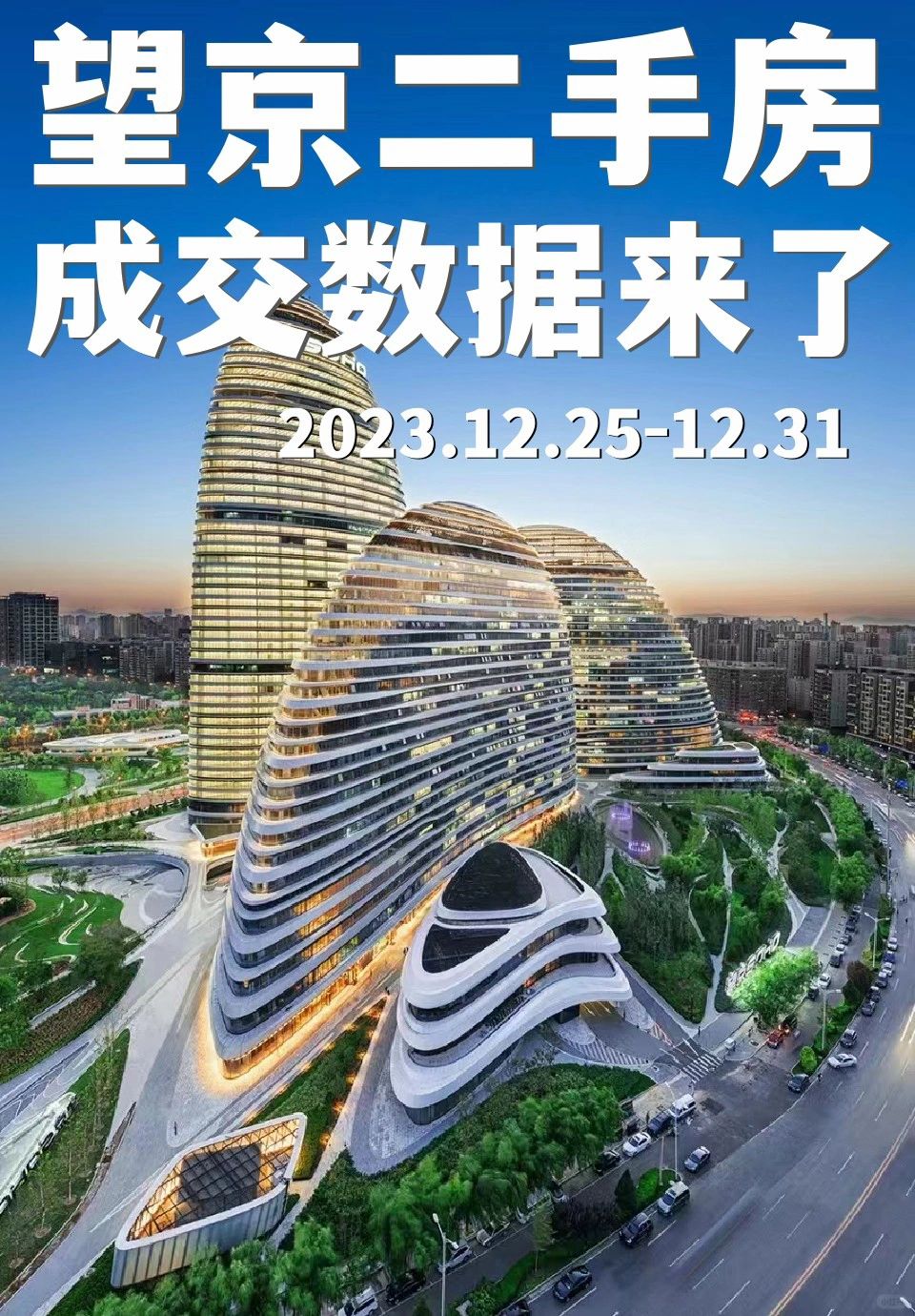 2023望京“翘尾”收官：单周成交40➕，全月170➕
