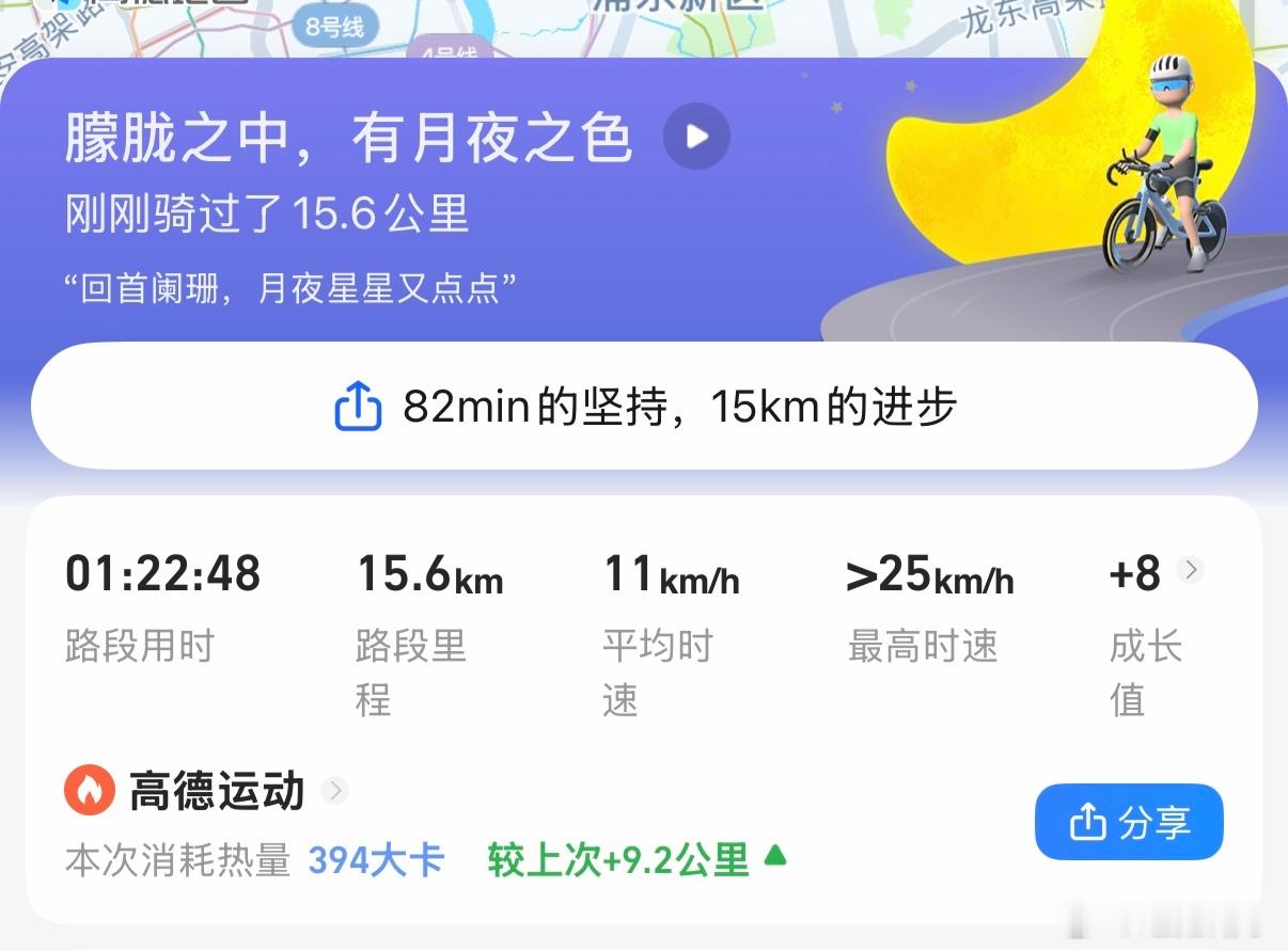 今天骑了快20km 大汗淋漓！这把湖了的日常