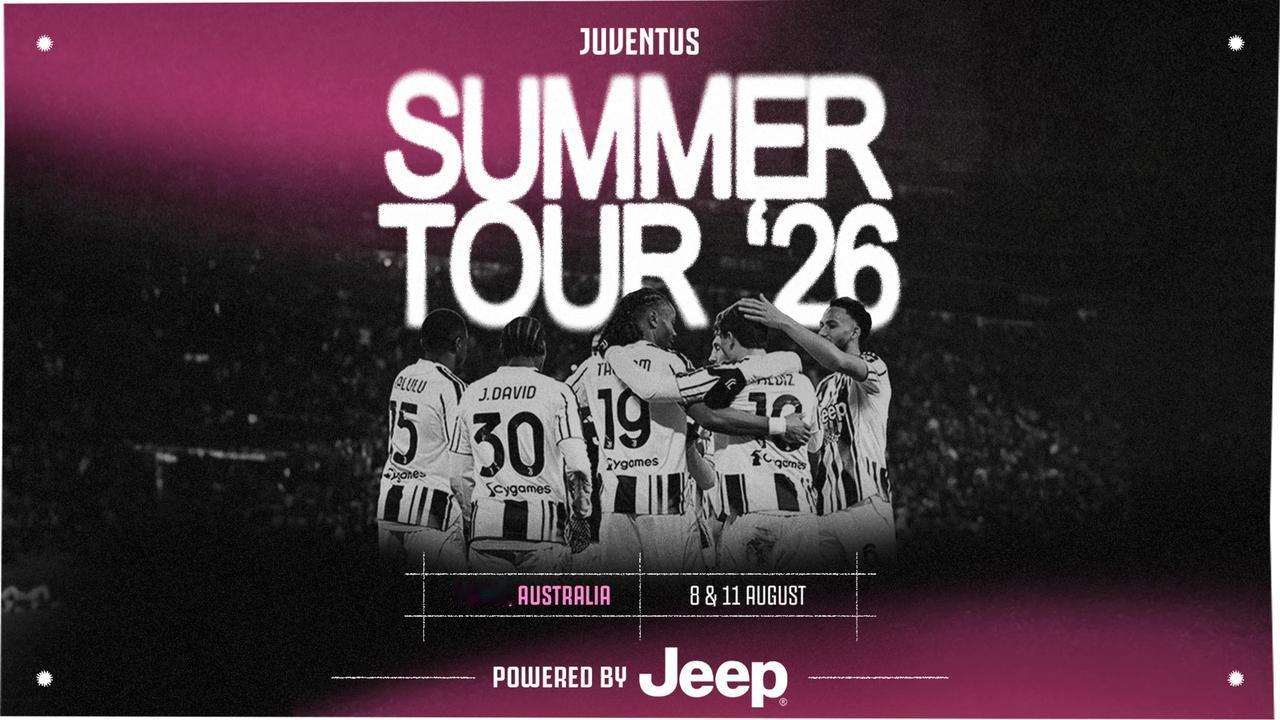 尤文图斯官宣：夏季巡回热身赛第一站——澳大利亚·珀斯

两场比赛日程已定：首战将