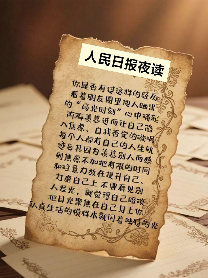 人民日报夜读。