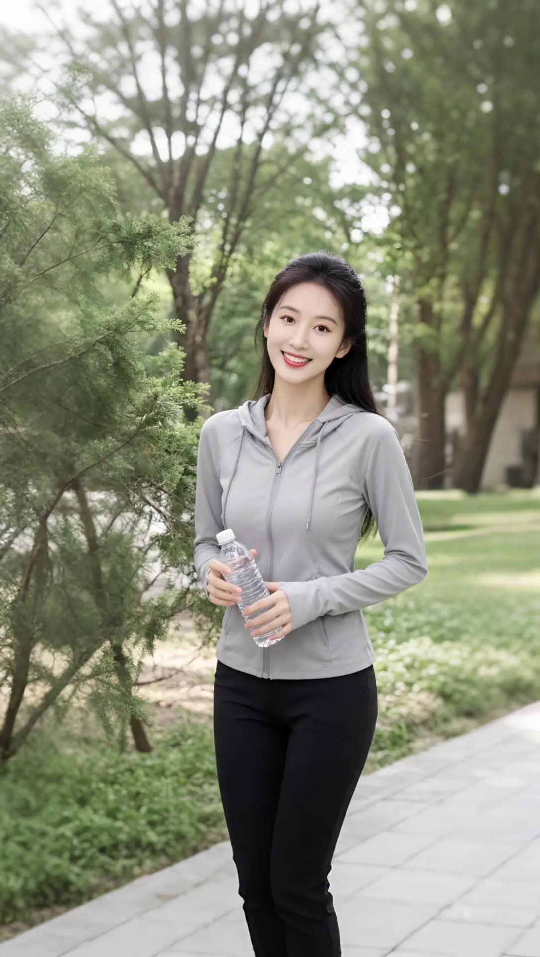 AI户外健身照 ai创作