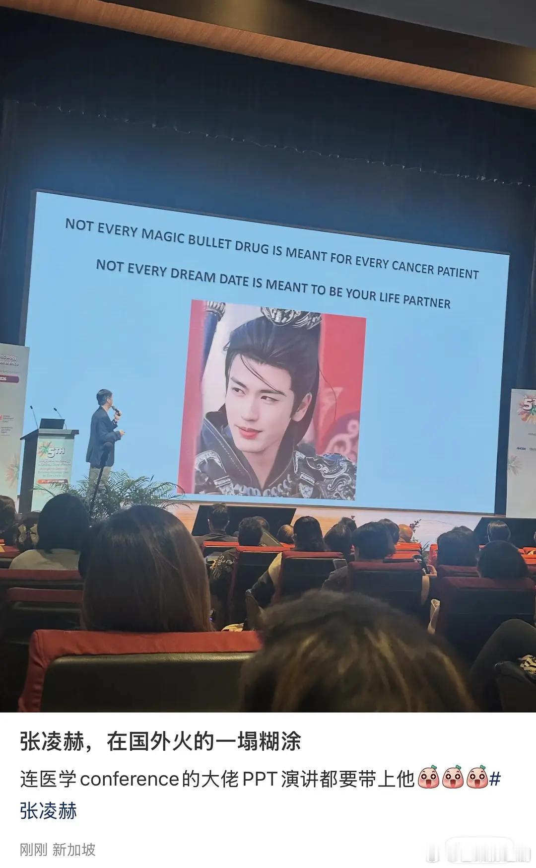 体感再+1，张凌赫在海内外火到各个圈层覆盖各行各业了，医学、政务纷纷点名，甚至老