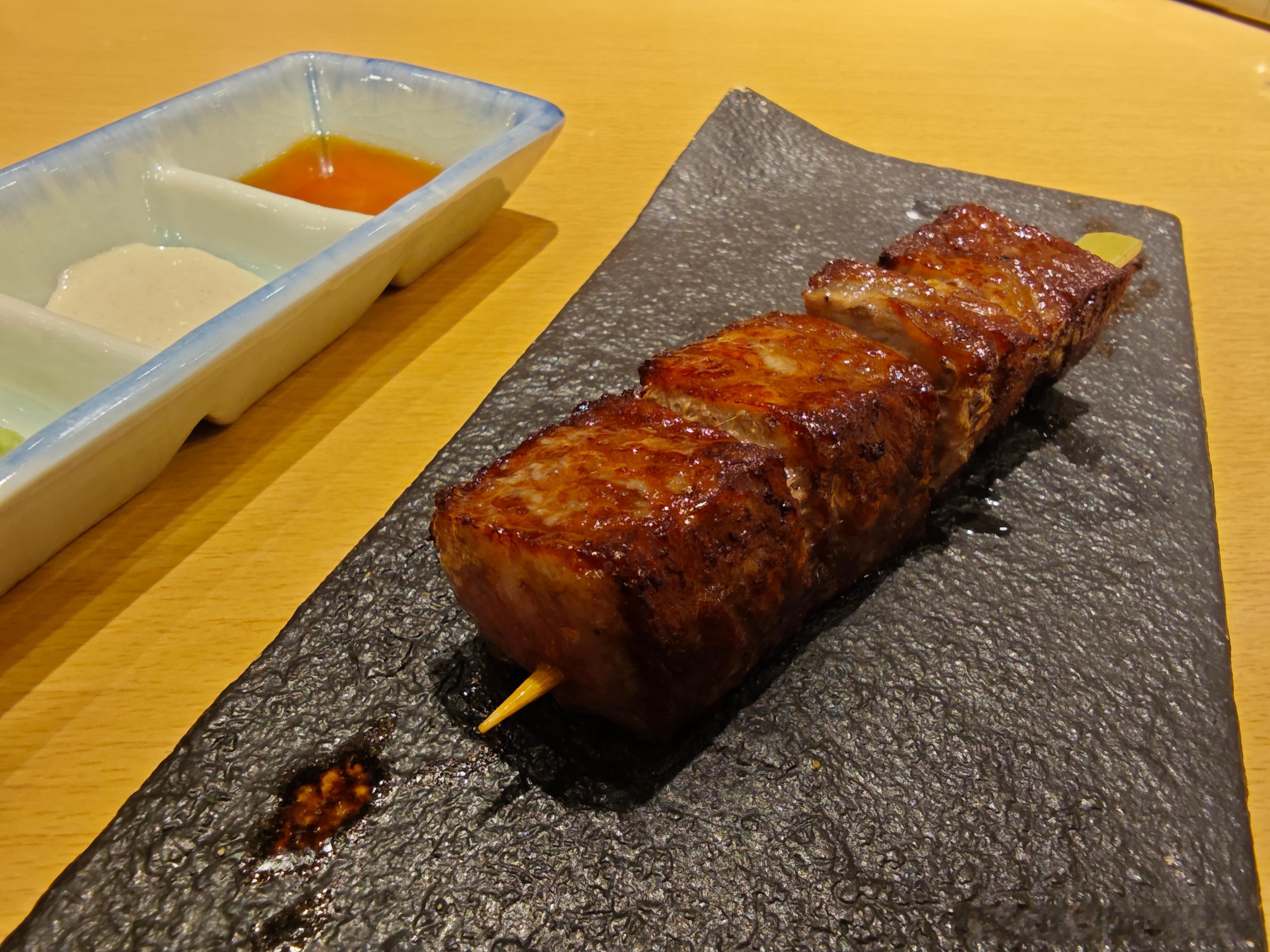 一串4000日元的A5和牛。。。[衰][衰][衰] ​​​